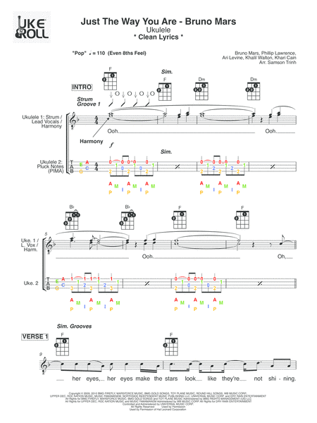 Just The Way You Are (arr. Samson Trinh)