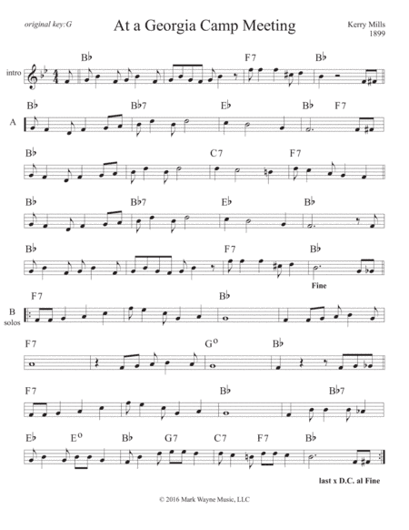 At a Georgia Camp Meeting (arr. Mark Huxhold)
