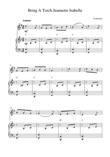Bring A Torch Jeannette Isabella (arr. Kaiserin Rebecca)