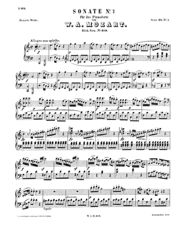 Mozart - Piano Sonata No.7 (arr. Wesley Mekilis)
