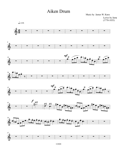 Aiken Drum - piccolo part