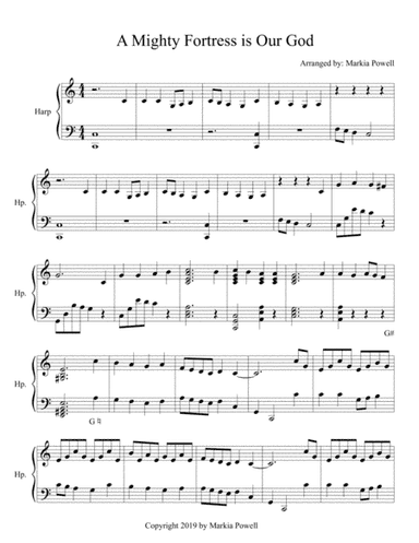 A Mighty Fortress is Our God (harp) (arr. Markia Powell)