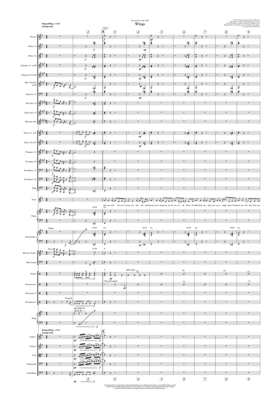 Wings (arr. Daryl McKenzie)