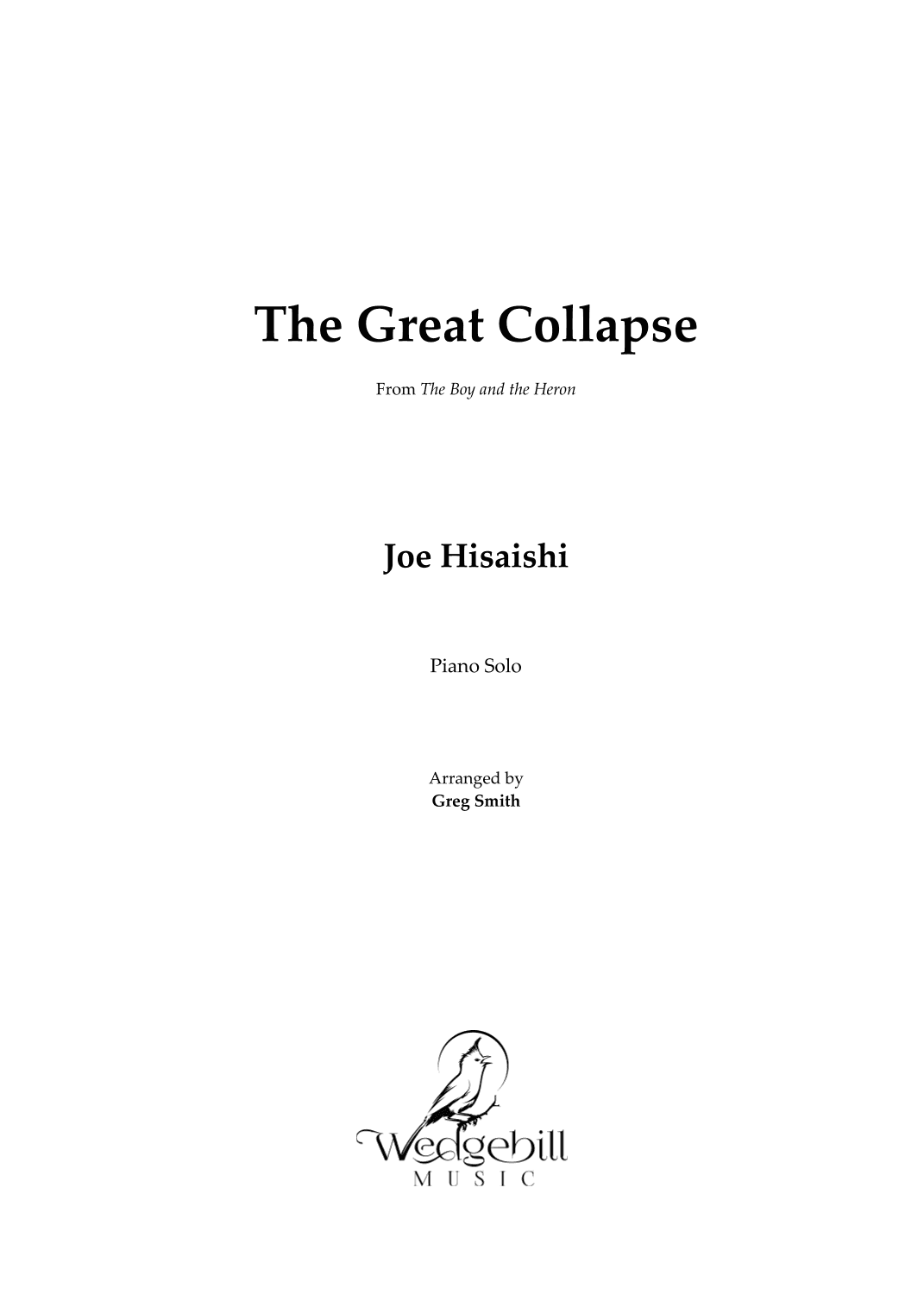 The Great Collapse (arr. Greg Smith)