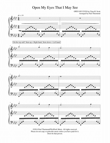 Open My Eyes That I May See (arr. Paul Thurmond)