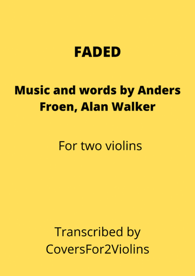 Faded (arr. CoversFor2Violins)