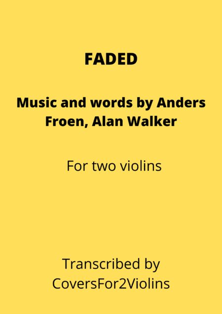 Faded (arr. CoversFor2Violins)