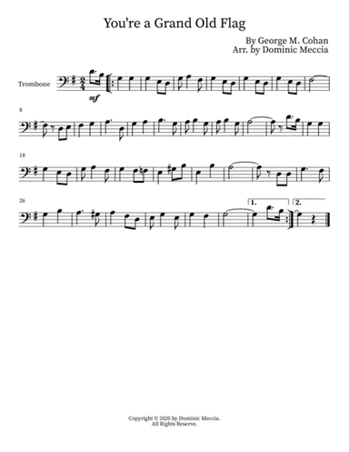 You're a Grand Old Flag (arr. Dominic Meccia)