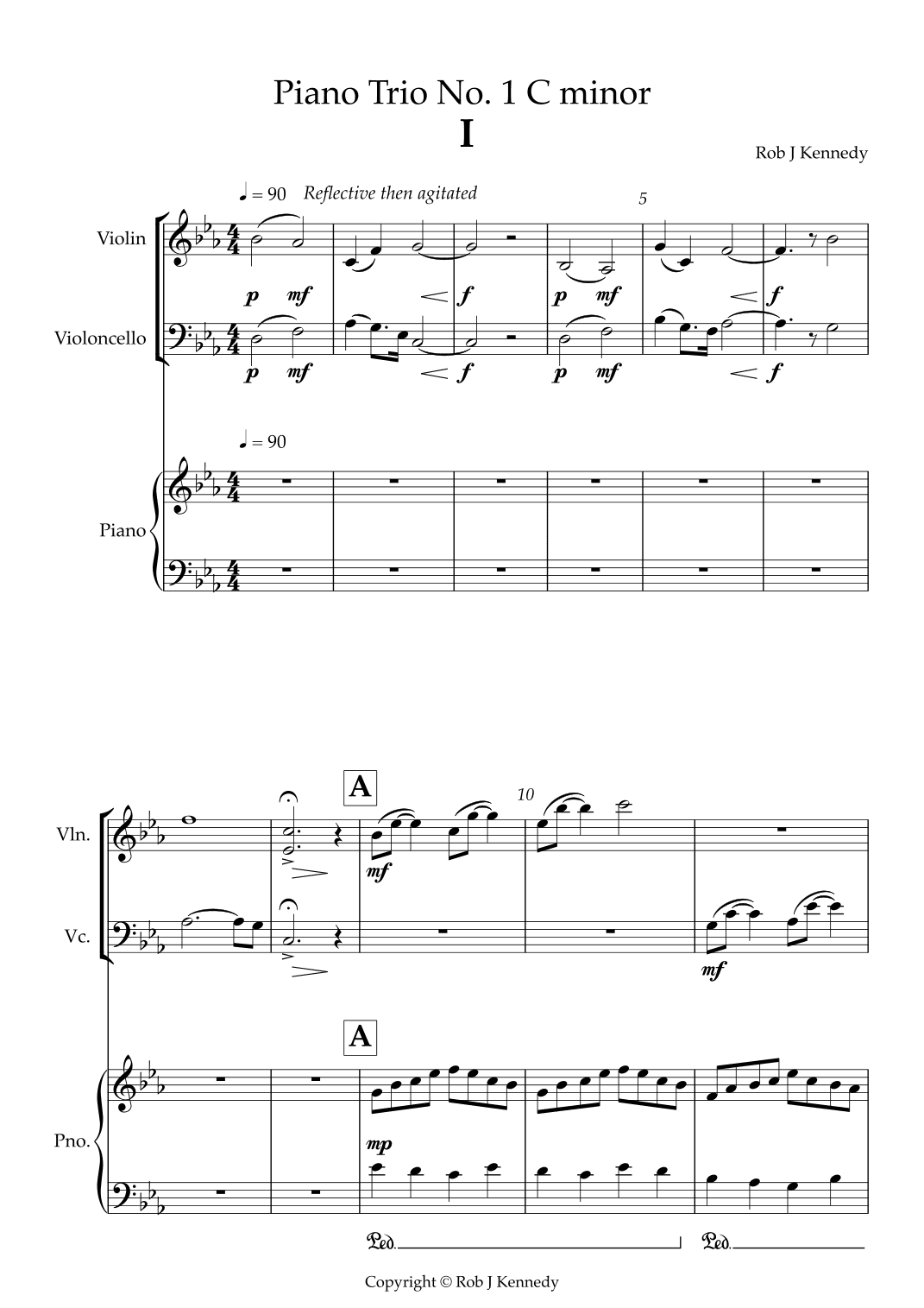 Piano Trio No. 1 C minor 1st movement