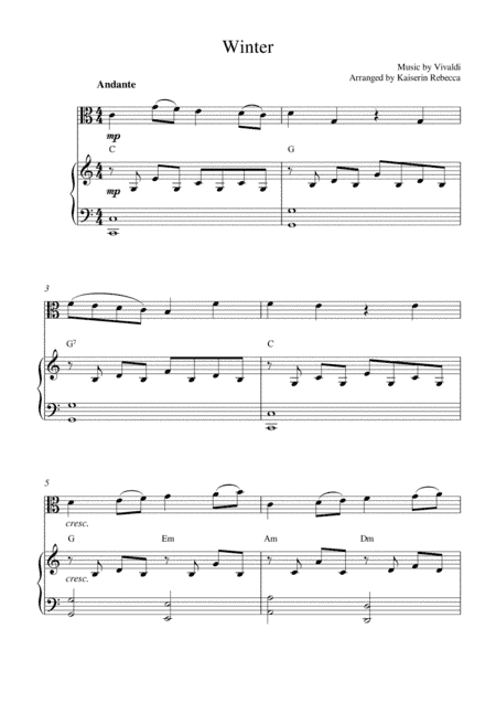 Winter (arr. Kaiserin Rebecca)