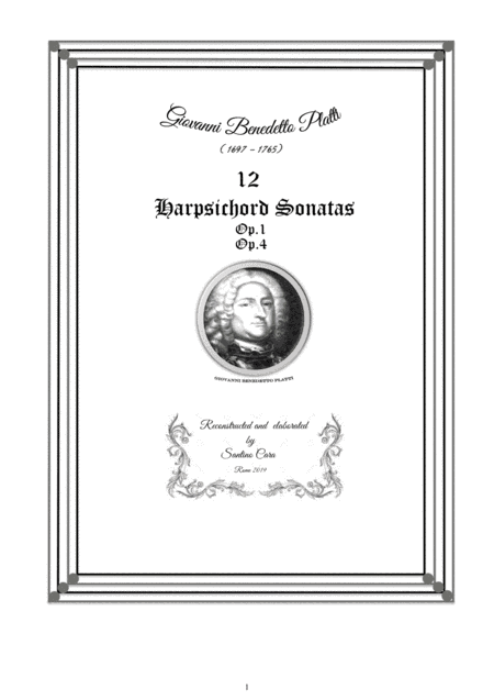 Platti - 12 Harpsichord (or Piano) Sonatas Op.1-Op.4 (arr. Santino Cara)
