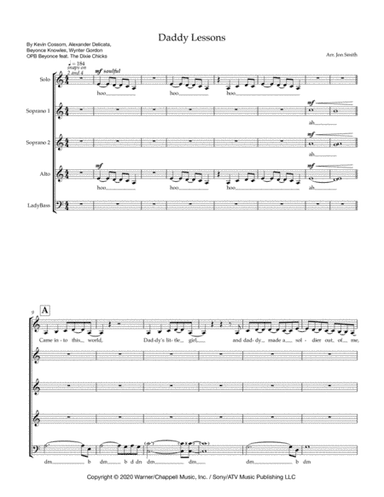 Daddy Lessons (arr. Jon Smith)