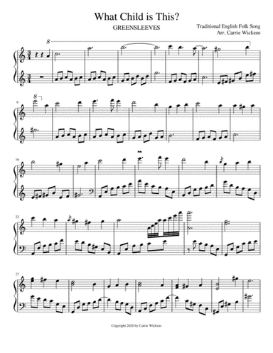 What Child Is This (arr. Carrie Wickens)