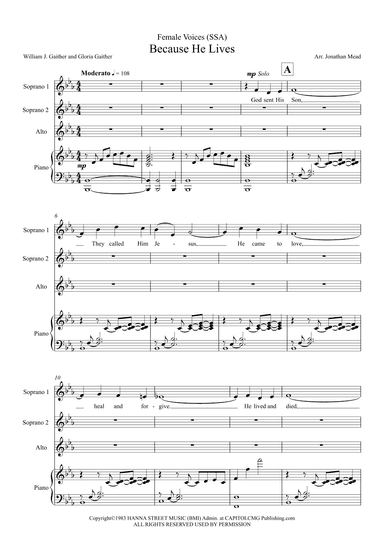 Because He Lives (arr. Jonathan Mead)