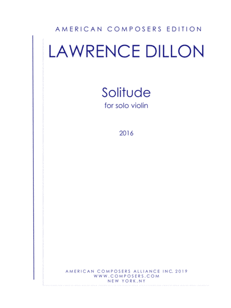 [Dillon] Solitude
