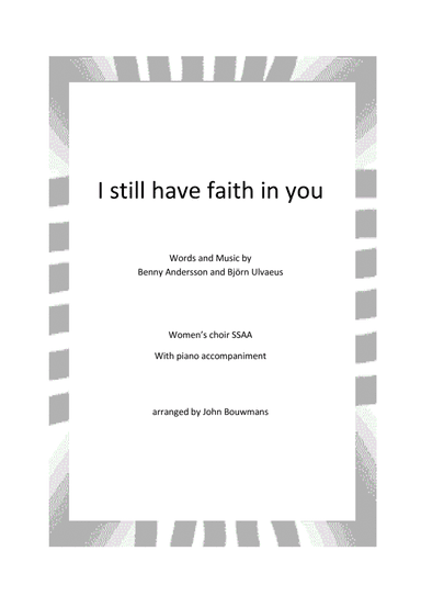 I Still Have Faith In You (arr. John Bouwmans)