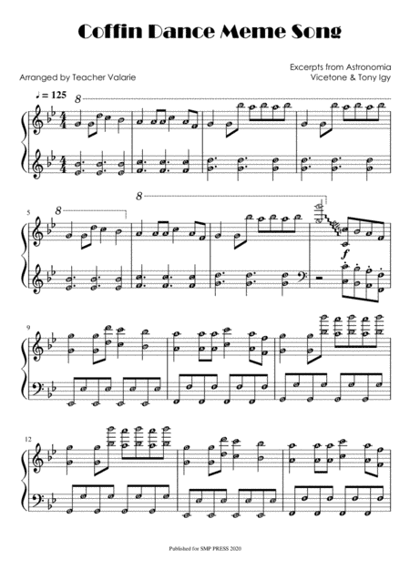 Astronomia (arr. Harmony Valarie @ Teacher Valarie)