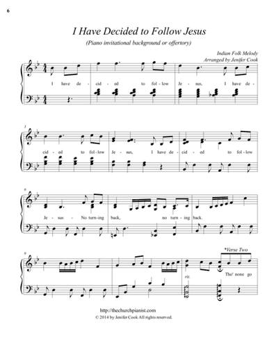 I Have Decided to Follow Jesus (arr. Arranged by Jenifer Cook)