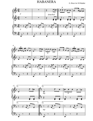Habanera - Carmen (arr. Michelle Madder)