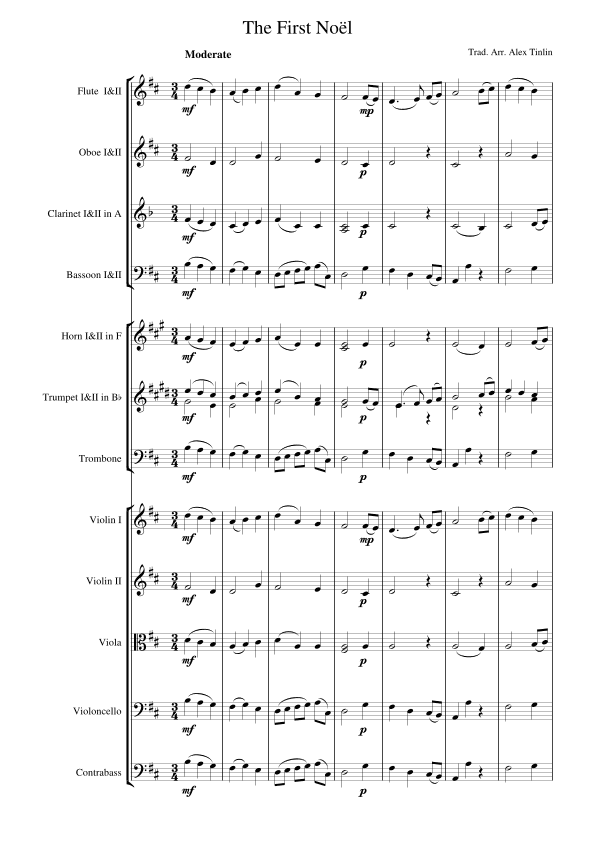 The First Noël (arr. Alex Tinlin)