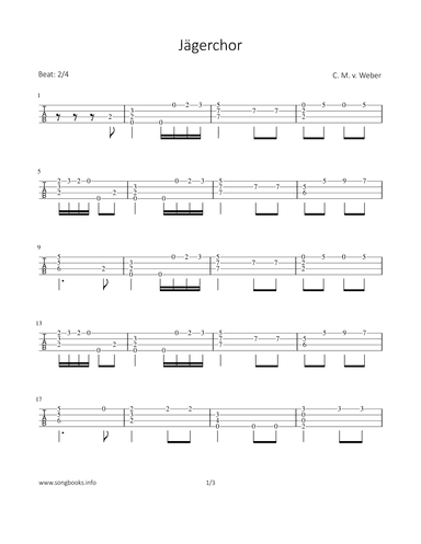 Jägerchor (arr. Bettina Schipp)