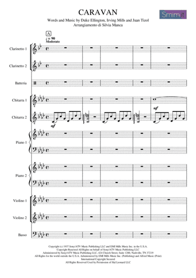 Caravan  featured in SOPHISTICATED LADIES (arr. Silvia Manca)