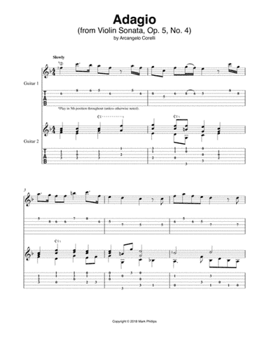 Adagio (from Violin Sonata in F Major, Op. 5, No. 4) (arr. Mark Phillips)