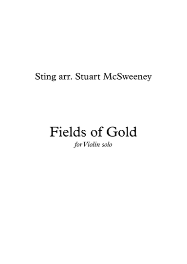 Fields Of Gold (arr. Stuart McSweeney)