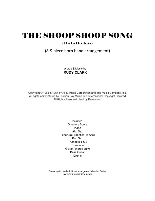 The Shoop Shoop Song (it's In His Kiss) (arr. Jim Farley)