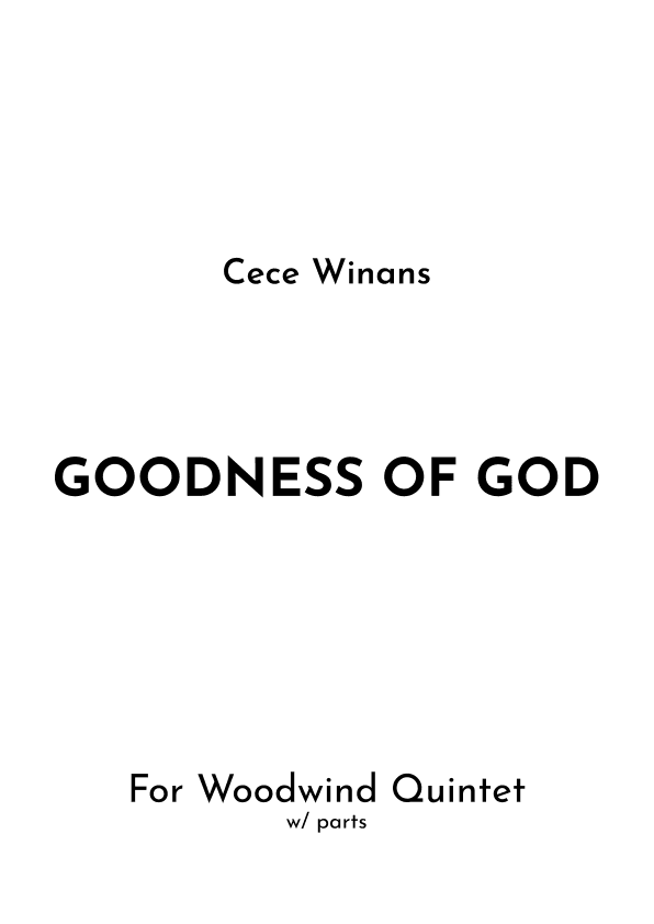 Goodness Of God (arr. Jireh J.)