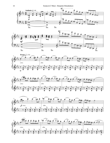 Sonata in C Minor - III. Presto