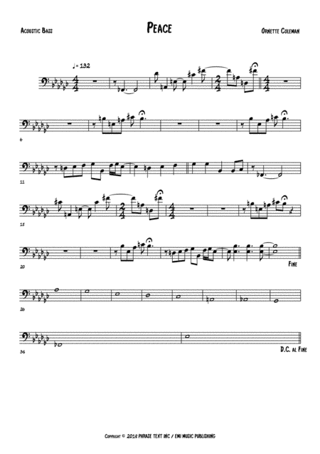 Peace (arr. The Sheet Music Library)