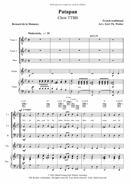 Patapan (arr. Gert Th. Walter)