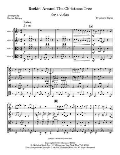 Rockin' Around The Christmas Tree (arr. Marian Wilson)
