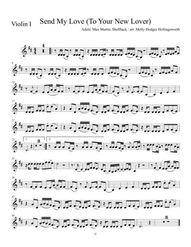 Send My Love (to Your New Lover) (arr. Molly Hollingsworth)