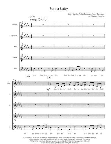 Santa Baby (arr. Shawn Pearce)