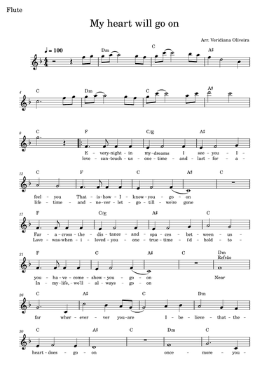 My Heart Will Go On (love Theme From 'titanic') (arr. Veridiana Oliveira)