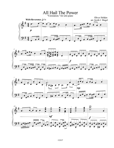 All Hail The Power Of Jesus' Name (arr. Keith James Productions)