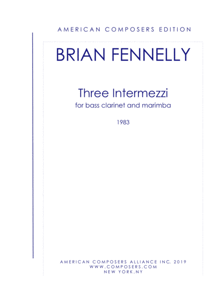 [Fennelly] Three Intermezzi