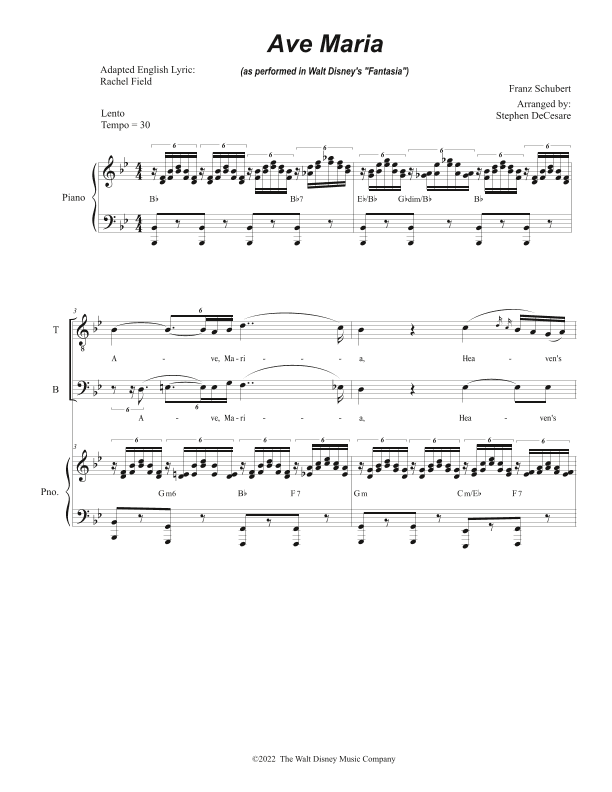 Ave Maria, Op. 52 No. 6 (arr. Stephen DeCesare)