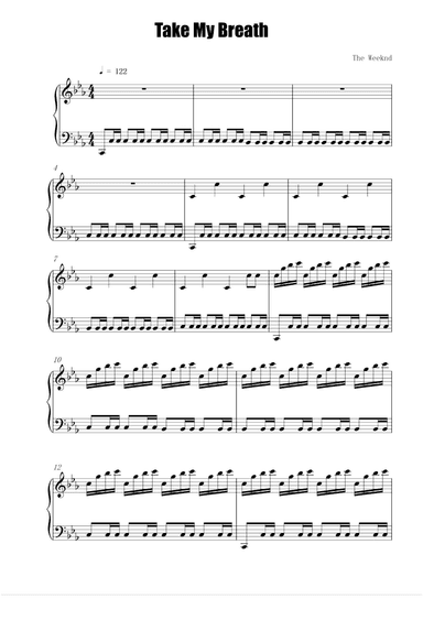 Take My Breath (arr. The Weeknd)
