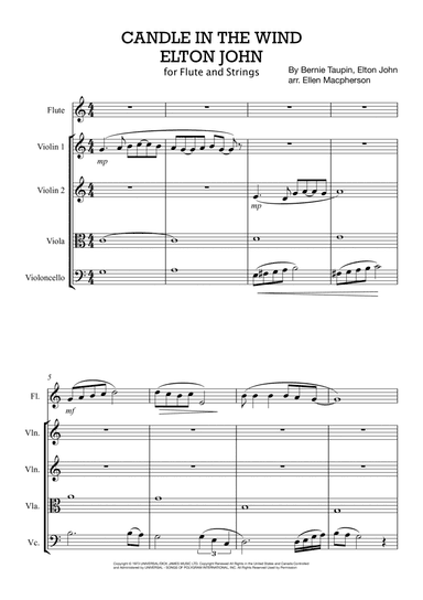 Candle In The Wind (arr. Ellen Macpherson)