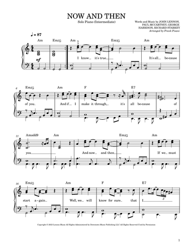 Now And Then (arr. Frank Pisani)