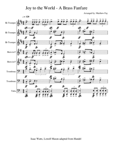 Joy to the World - A Brass Ensemble (arr. Matthew Fay)