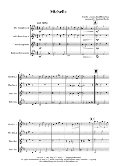 Michelle (arr. Kayleigh Huelin)