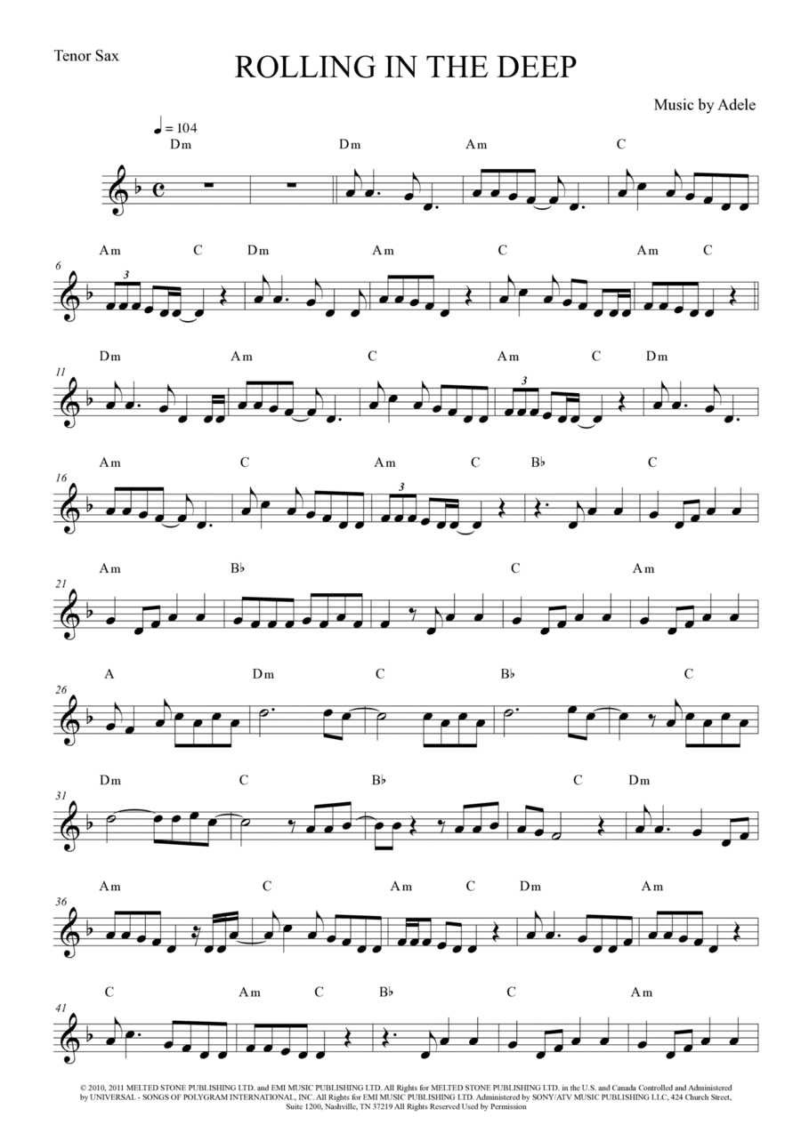 Rolling In The Deep (arr. Anderson Quevedo)