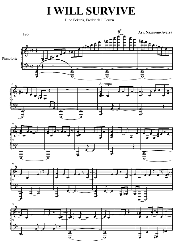 I Will Survive (arr. Nazareno Aversa)