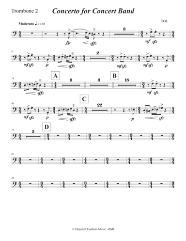 Concerto for Concert Band (2011) Trombone 2