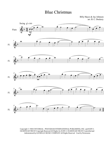 Blue Christmas (arr. B. C. Dockery)