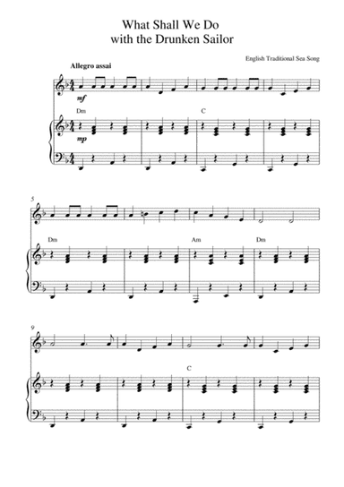 What Shall We Do with the Drunken Sailor? (arr. Kaiserin Rebecca)